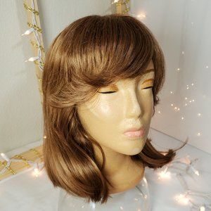 SOLD - Wavy Lob Wig Light Auburn Red NWOT